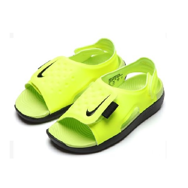 Sandália-Nike-Sunray-Adjust-5---Verde-limão/-Preto-AJ9076-700